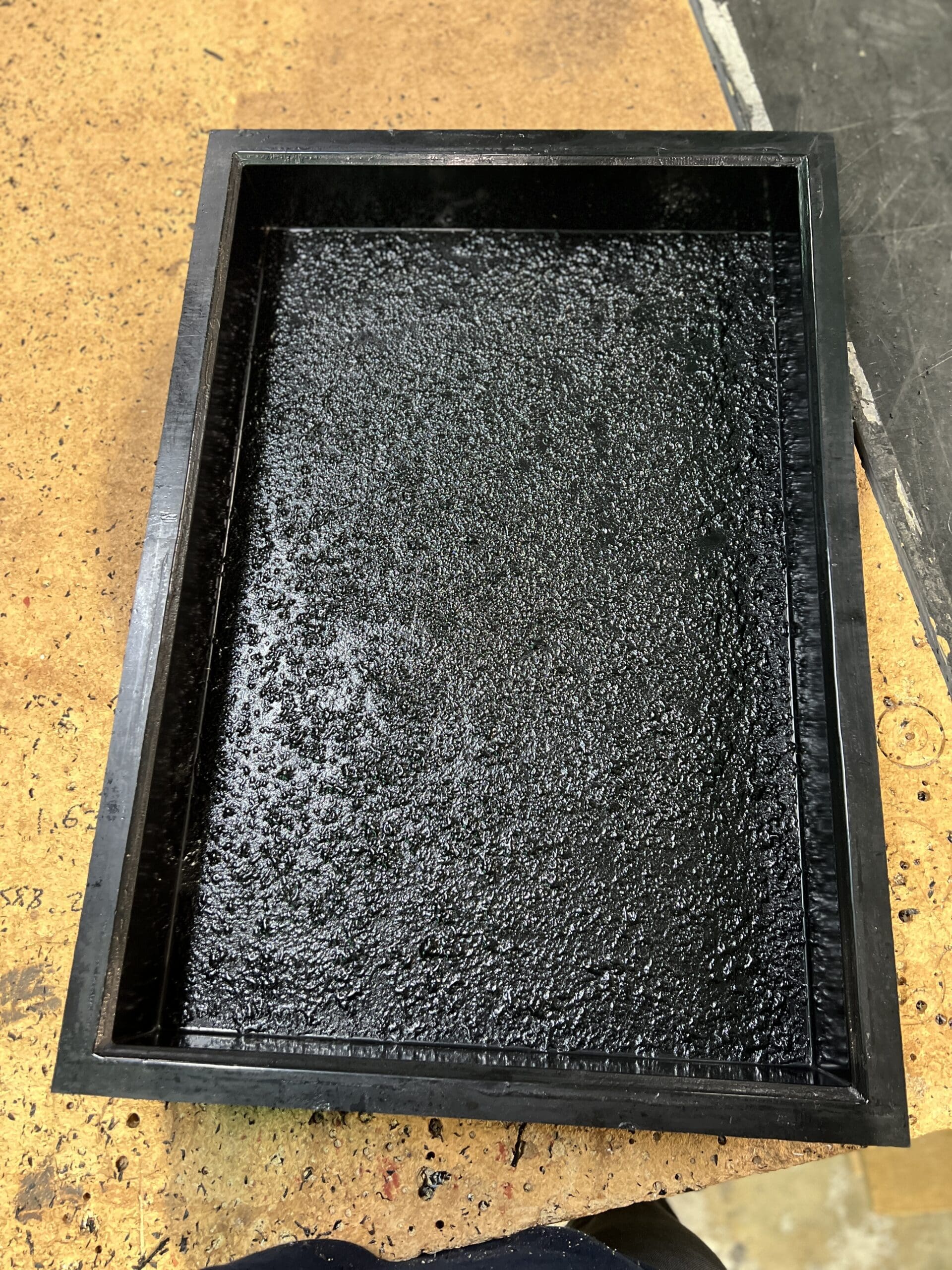 Concrete paving mould.