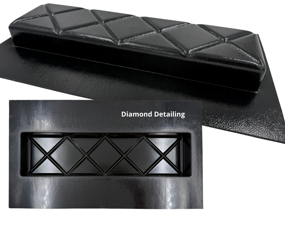Border Paver Mould - ABS Black | 400 x 100 x 40 mm